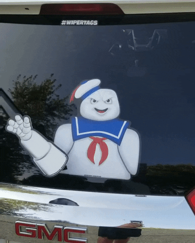 Ghostbusters Marshmallowman GIF by WiperTags Wiper Covers
