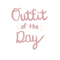 Lettering Outfit Sticker