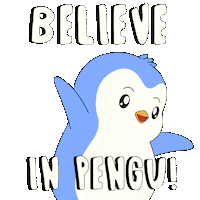 Believe Sticker by Pudgy Penguins
