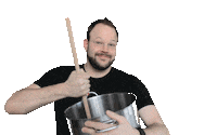 man dinner Sticker by shapefruit