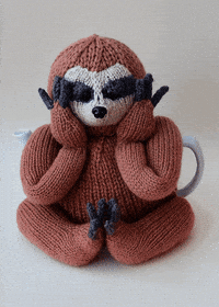 Three Toed Sloth Wildlife GIF by TeaCosyFolk
