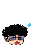 Sleepy Cartoon Sticker