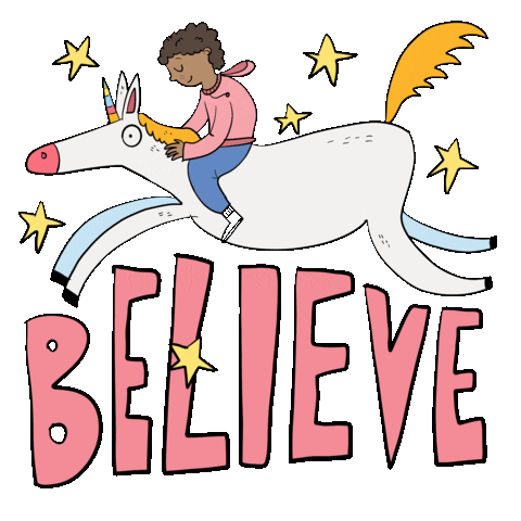 Stars Believe Sticker by Franziska Höllbacher