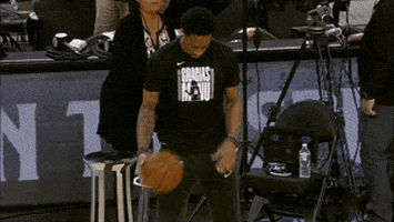 getting ready san antonio spurs GIF by NBA
