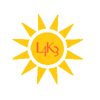 Sun Lake Sticker by L4K3
