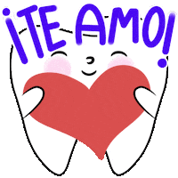 In Love Teeth Sticker