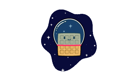 Space Breakfast Sticker