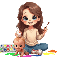 Boys Girls Easter Sticker