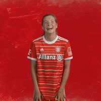 Happy Champions League GIF by FC Bayern Women