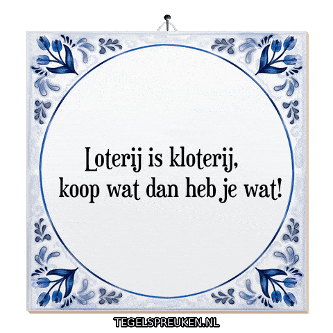 Hoop Geld Sticker by Tegelspreuken.nl