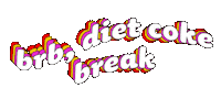 Brb Sticker by Diet Coke