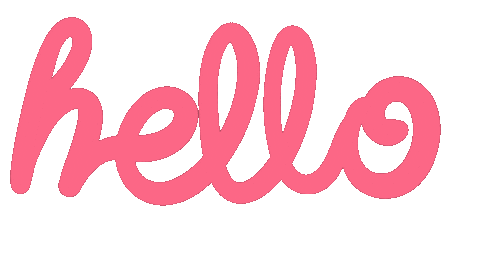 Typography Hello Sticker