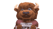 Bucky Maroon Sticker by West Texas A&M University