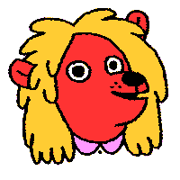 Lion Sticking Out Tongue Sticker by Alabaster Pizzo