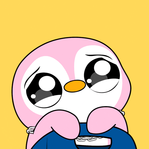 Sad Big Eyes GIF by Pengu Juice Co.