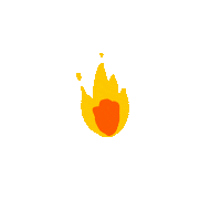 meeracles fire light doodle draw Sticker