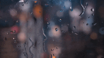 hahahariz love water neon rain GIF