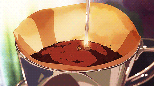 the garden of words coffee GIF