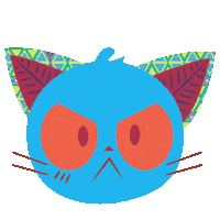 Mad Cat Sticker