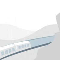 gettymuseum illustration architecture museum tram Sticker