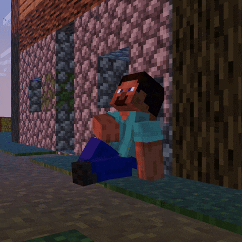 Humamoyous_ sad minecraft minecraft animation humamoyous GIF
