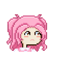 Sad Pixel Sticker