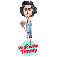 Peach Timmy Sticker