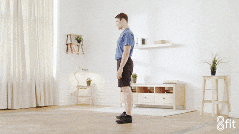 fitness squat GIF by 8fit