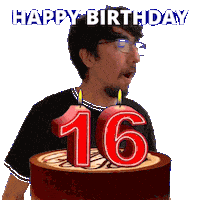 16Th Birthday Sticker