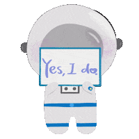 In Love Astronaut Sticker