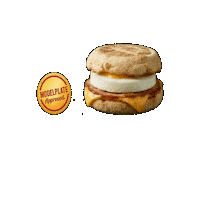 Cheese Egg Sticker by Model Plate