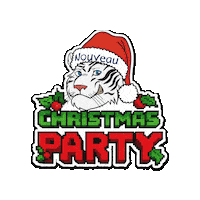 Christmas Party Sticker by NouveauInternationalSchool