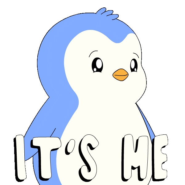 Proud Its Me Sticker by Pudgy Penguins