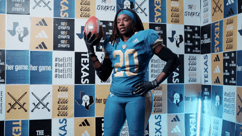 Womens Football Pose GIF by Women's National Football Conference