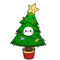 Christmas Tree Dancing Sticker by Sappy Seals