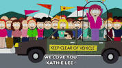 kathie lee gifford parade GIF by South Park 