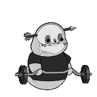 Work Out Fun Sticker by Sappy Seals Community