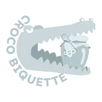 Crocomeal crocodile miel croco chevre Sticker