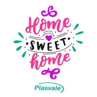 Home Sweet Home Lettering Sticker by Plasvale