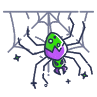 Halloween Spider Sticker by Demic