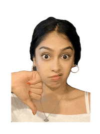 No Way Thumbs Down Sticker by Global Tara Entertainment