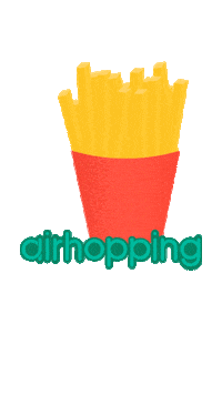 french fries amsterdam Sticker by Airhopping