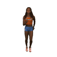 AtletiekunieNL oranje sprint teamnl atletiek Sticker