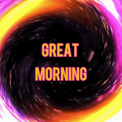 Good Morning Space GIF by The3Flamingos