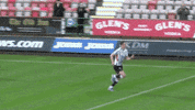 officialdafc celebration goal knee slide dunfermline GIF