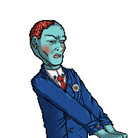 cinicgames skinny the wardrobe cinic games zombie gay Sticker