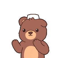 Pray Teddy Bear Sticker by BEARISH