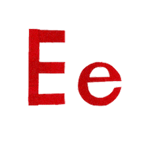 carter_higgins alphabet letters e playful Sticker