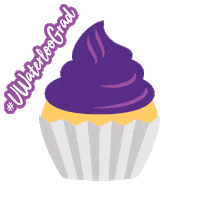 uwaterlooalumni graduation cupcake convocation waterloo Sticker