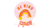 Rainbow Snowglobe Sticker